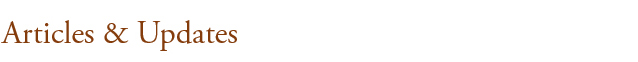 Articles & Updates